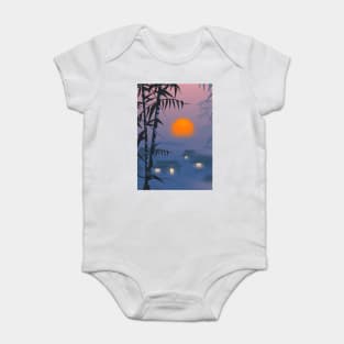 Asian Landscape Baby Bodysuit